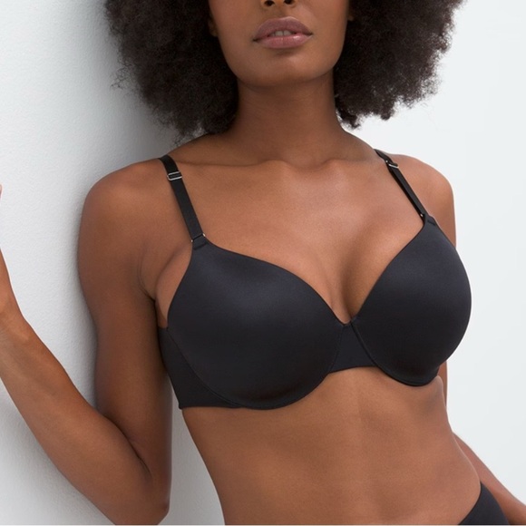 Soma Black Underwire vanishing Back push-up Bra Size 38D - Picture 1 of 8